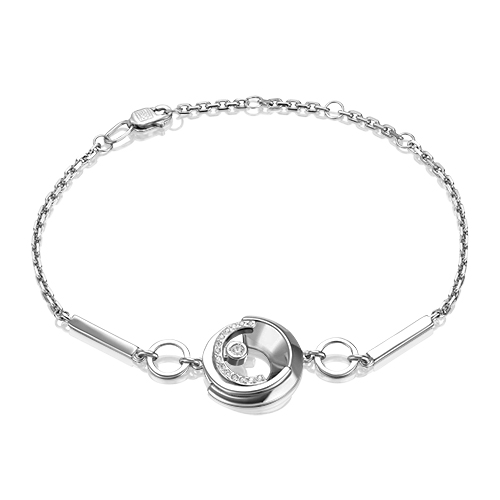 

Браслет из серебра р. 20 PLATINA jewelry 05-0756-00-401-0200, фианит, 05-0756-00-401-0200