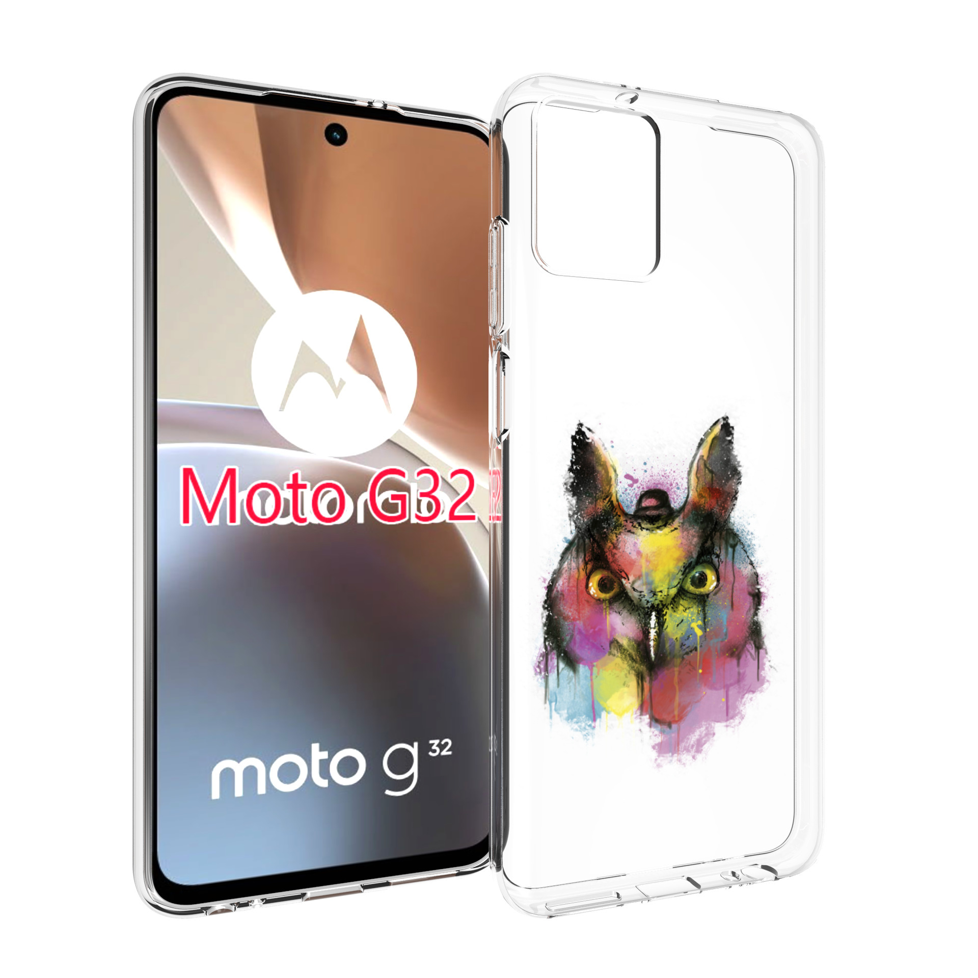 

Чехол MyPads Сова 2 для Motorola Moto G32, Прозрачный, Tocco