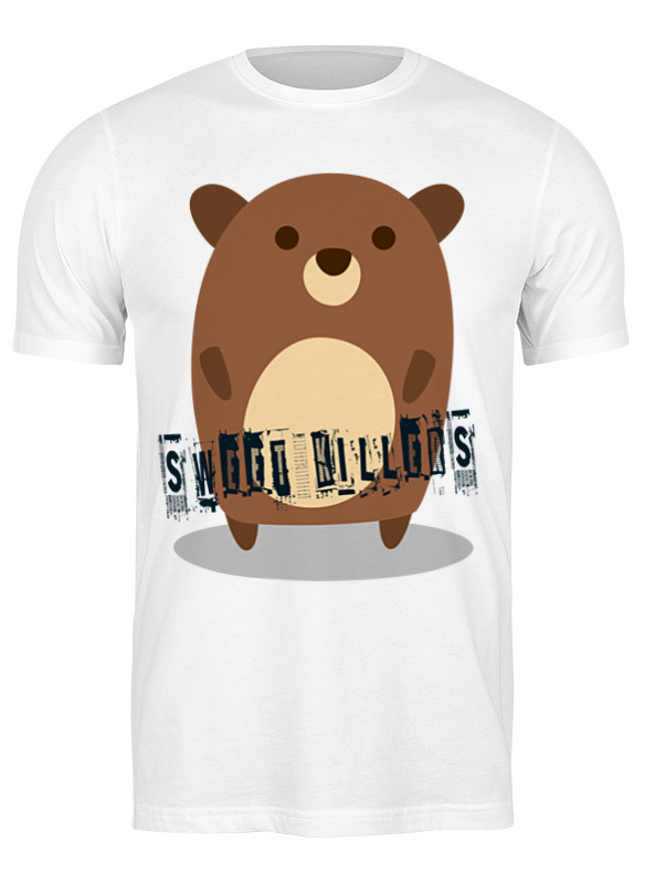 

Футболка мужская Printio Bear here белая 3XL, Белый, Bear here