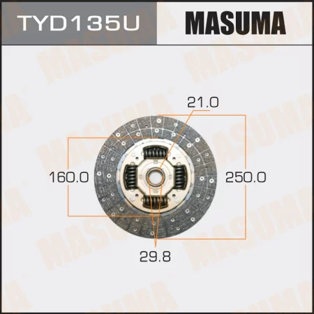 

Диск сцепления [250 mm] MASUMA tyd135u