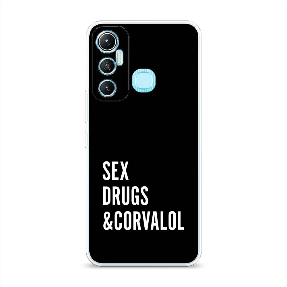 

Чехол на Infinix HOT 11 Helio G70 64 GB "Corvalol", Черный;серый;белый, 3100750-6