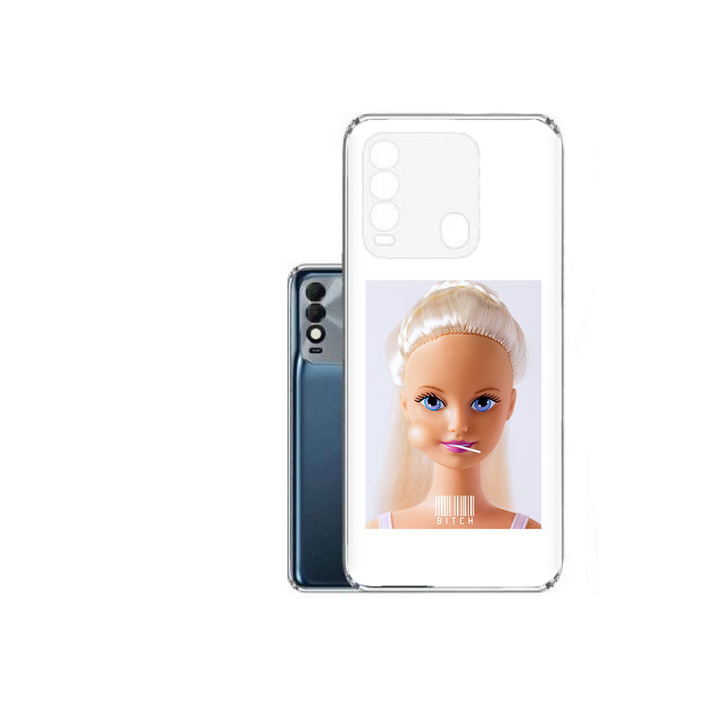 

Чехол MyPads Tocco для Tecno Spark 8 барби, Прозрачный, Tocco