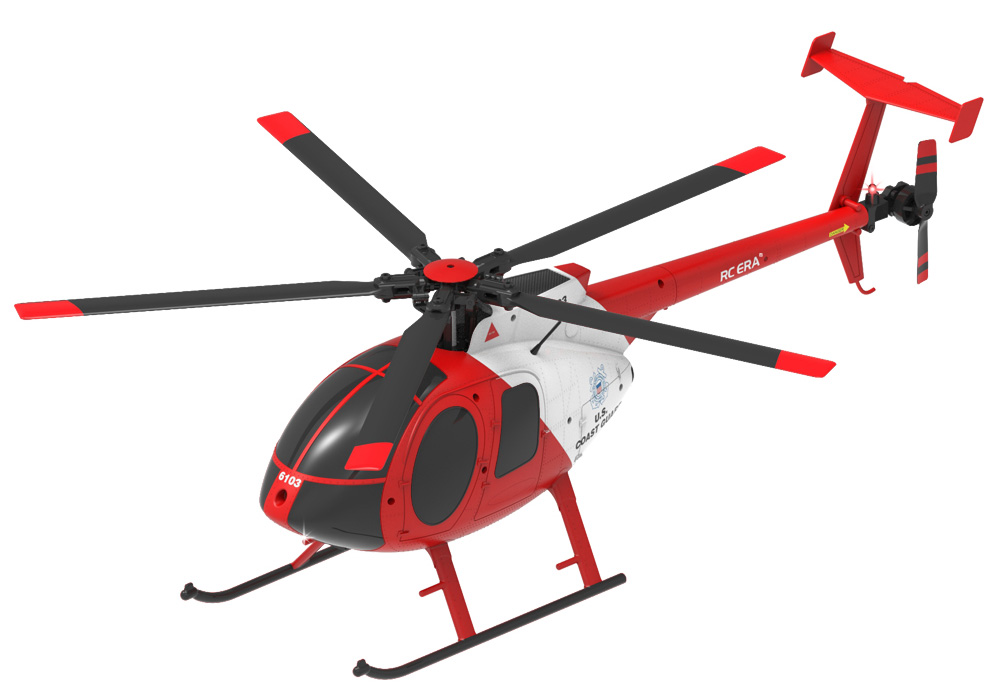 Радиоуправляемый вертолет RC ERA C189 MD500 Gyro Stabilized Helicopter Red/White drift вертолет fire and rescque helicopter 1 16