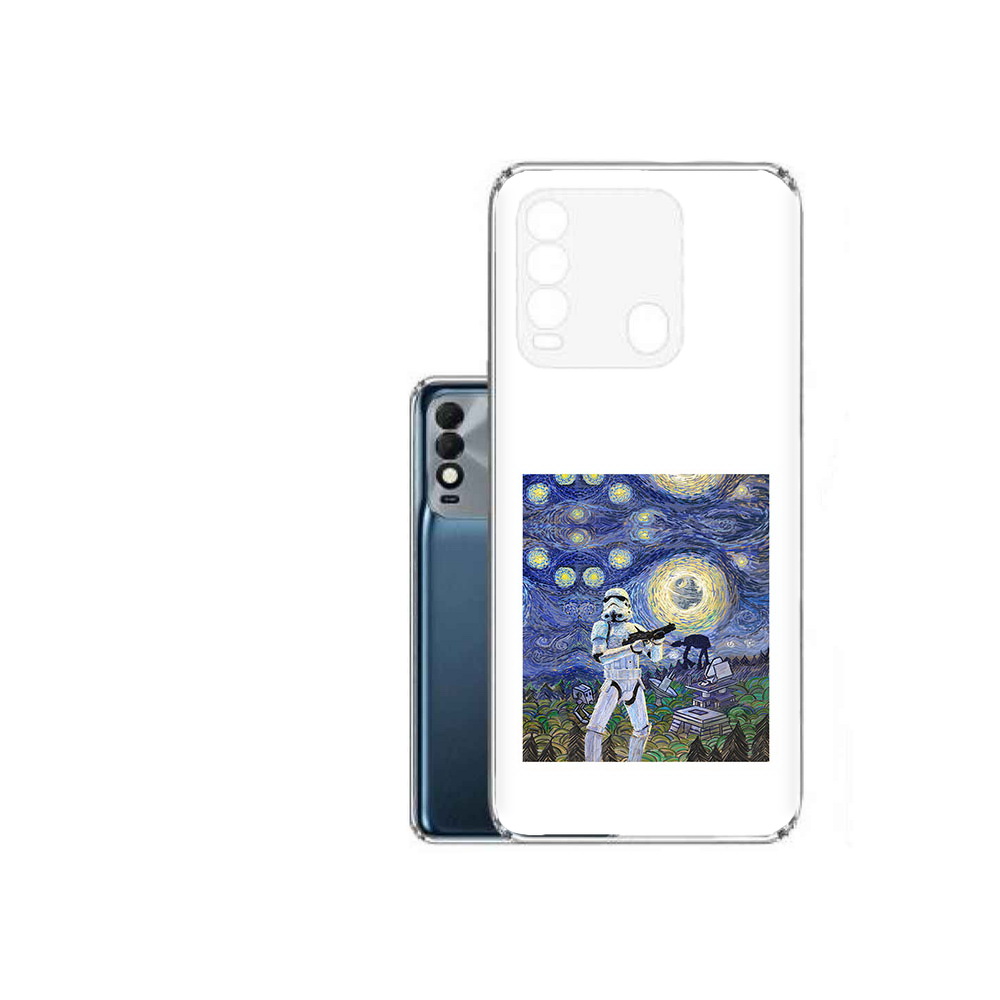 

Чехол MyPads Tocco для Tecno Spark 8 star wars звездная ночь, Прозрачный, Tocco