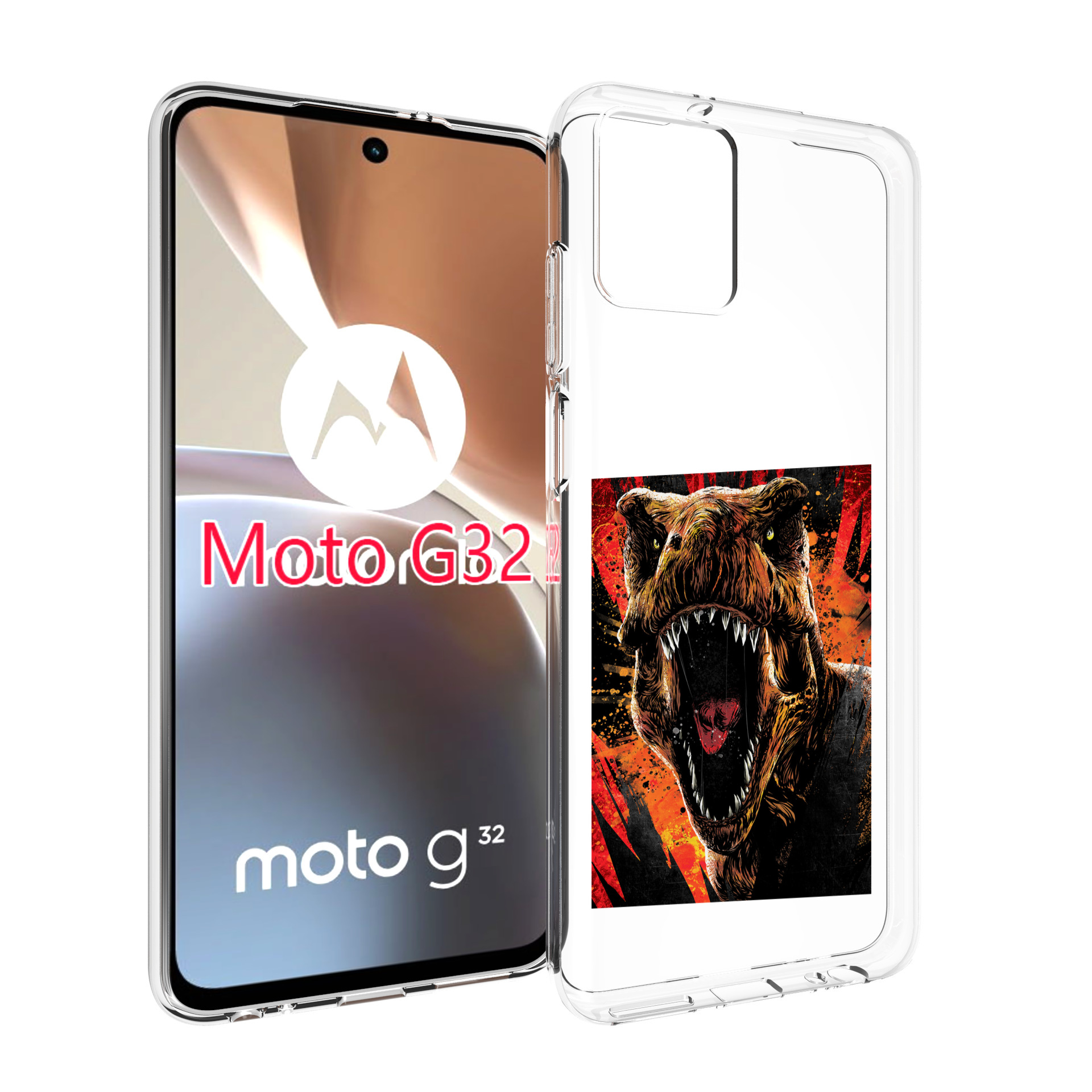 

Чехол MyPads Тиранозавр для Motorola Moto G32, Прозрачный, Tocco