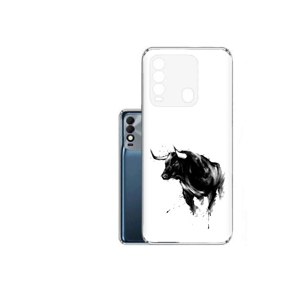 

Чехол MyPads Tocco для Tecno Spark 8 бык, Прозрачный, Tocco