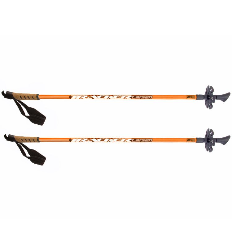 Палки для скандинавской ходьбы Larsen Tracker, оранжевый, 90-135 см