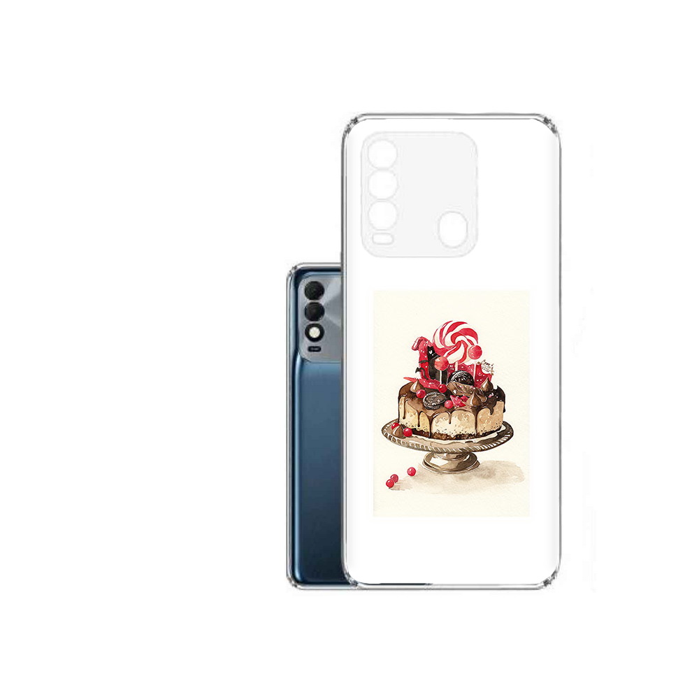 

Чехол MyPads Tocco для Tecno Spark 8 вкусный торт, Прозрачный, Tocco