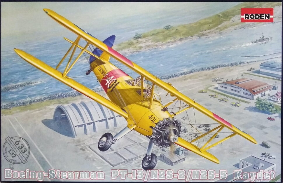 фото Roden 633 boeing stearman pt-13/n2s-2/n2s-5 kaydet 1/32