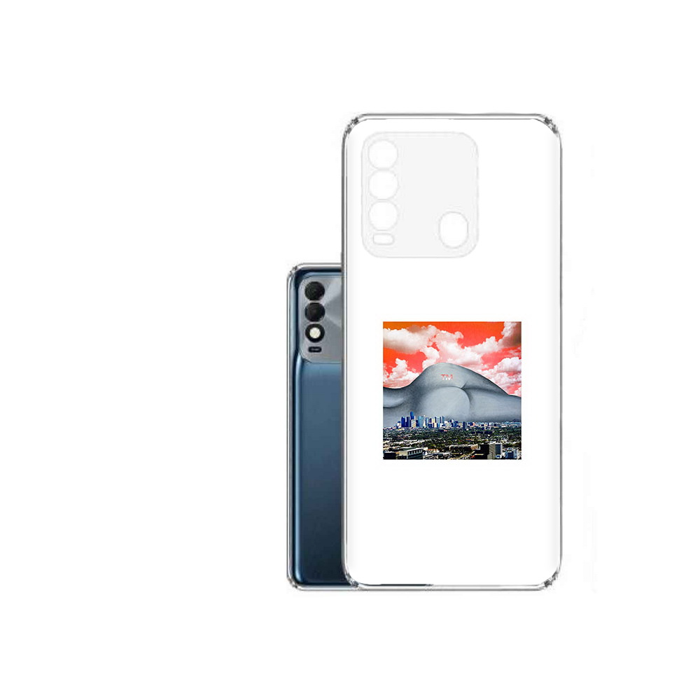 

Чехол MyPads Tocco для Tecno Spark 8 город с девушкой на фоне, Прозрачный, Tocco