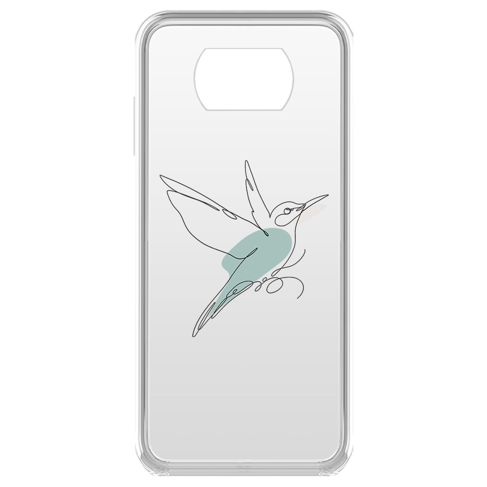 

Чехол-накладка Krutoff Clear Case Легкость для Poco X3, Прозрачный