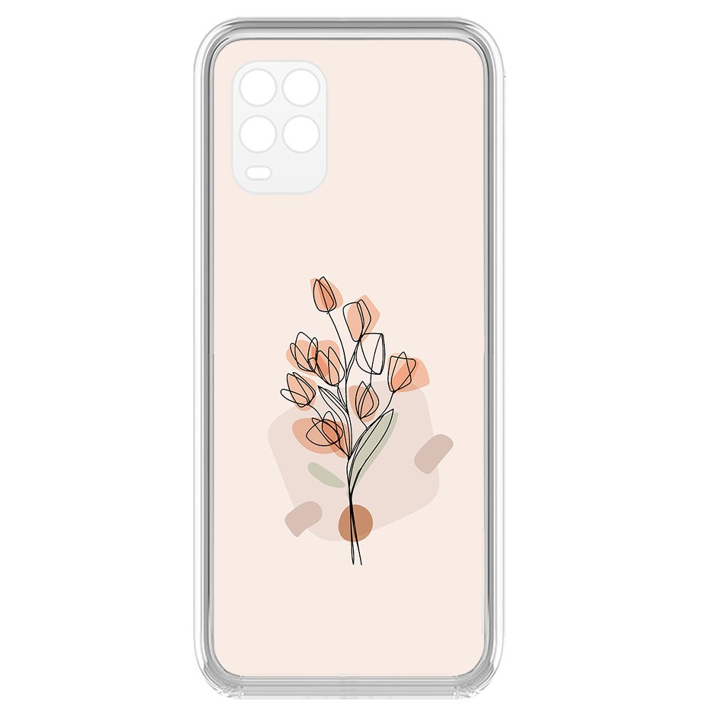 

Чехол-накладка Krutoff Clear Case Букет тюльпанов для Xiaomi Mi 10 Lite