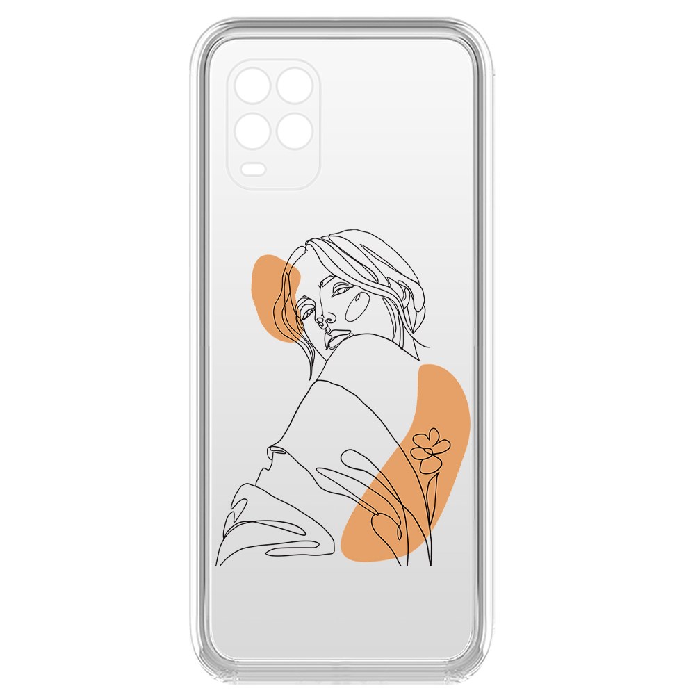 фото Чехол-накладка krutoff clear case загадка для xiaomi mi 10 lite