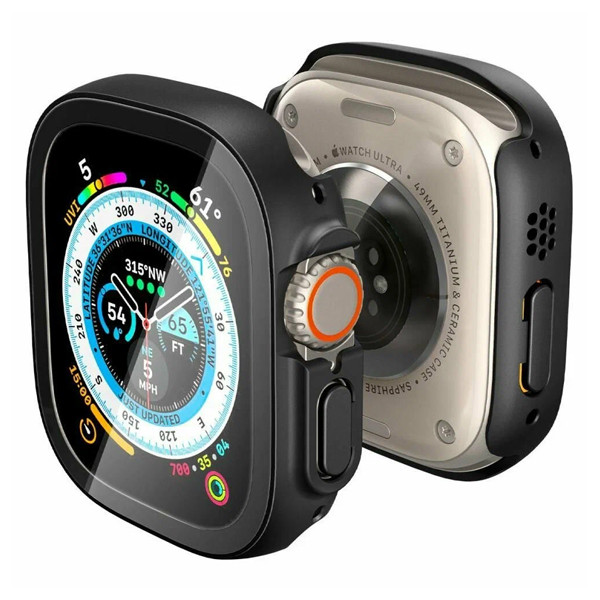 Чехол Spigen Thin Fit 360 для Apple Watch Ultra 49мм, (ACS05558) черный