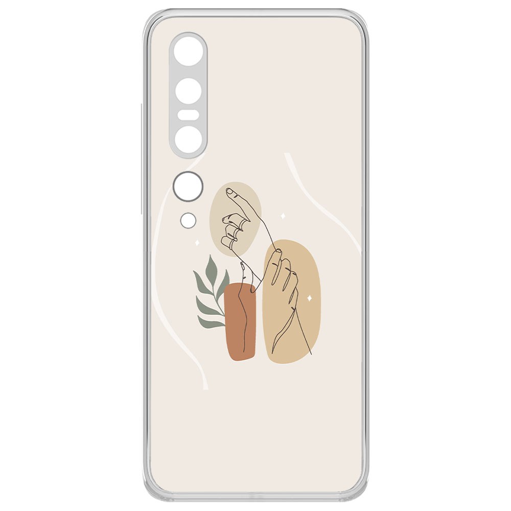 фото Чехол-накладка krutoff clear case тонкость для xiaomi mi 10 pro