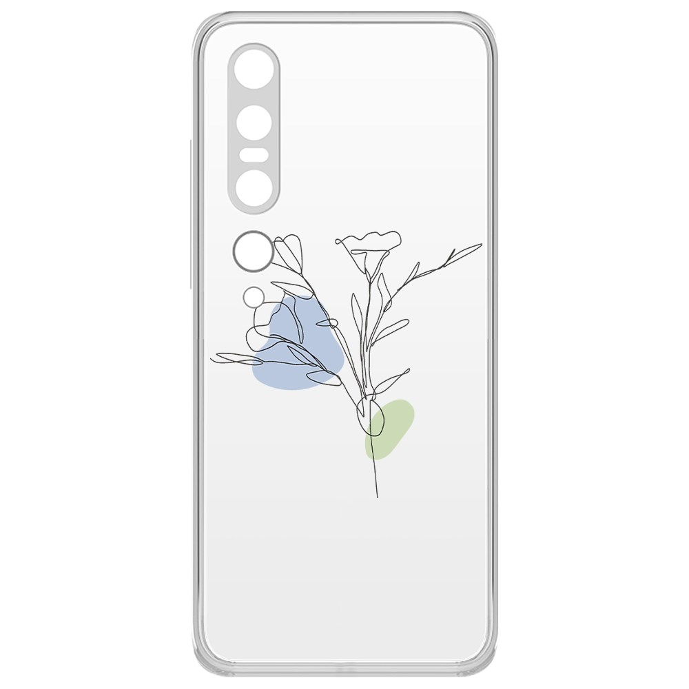 

Чехол-накладка Krutoff Clear Case Эустома для Xiaomi Mi 10 Pro, Прозрачный