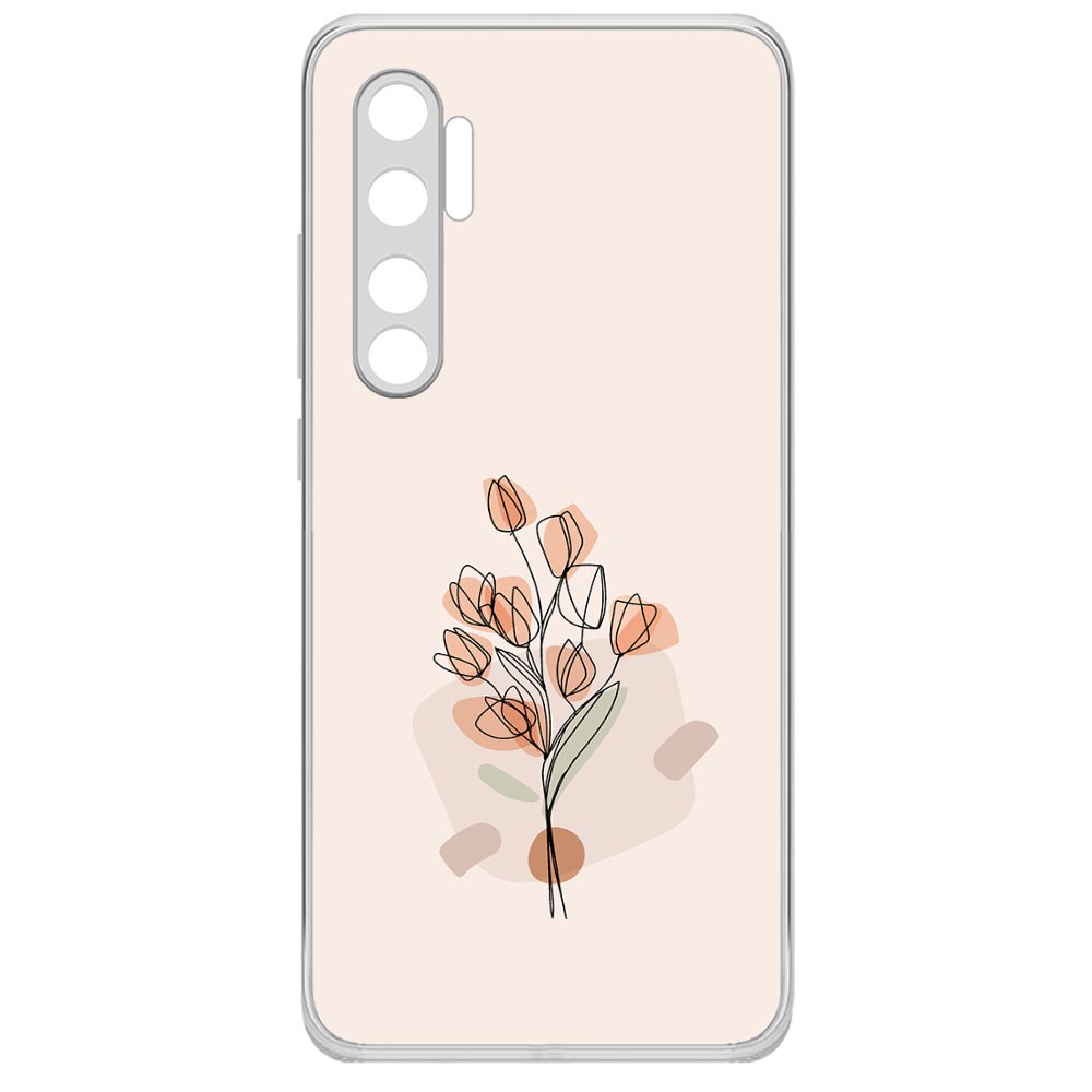 

Чехол-накладка Krutoff Clear Case Букет тюльпанов для Xiaomi Mi Note 10 Lite