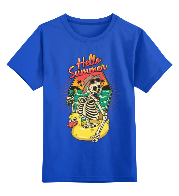 

Детская футболка Printio Hello summer цв.синий р.152, 0000003458959