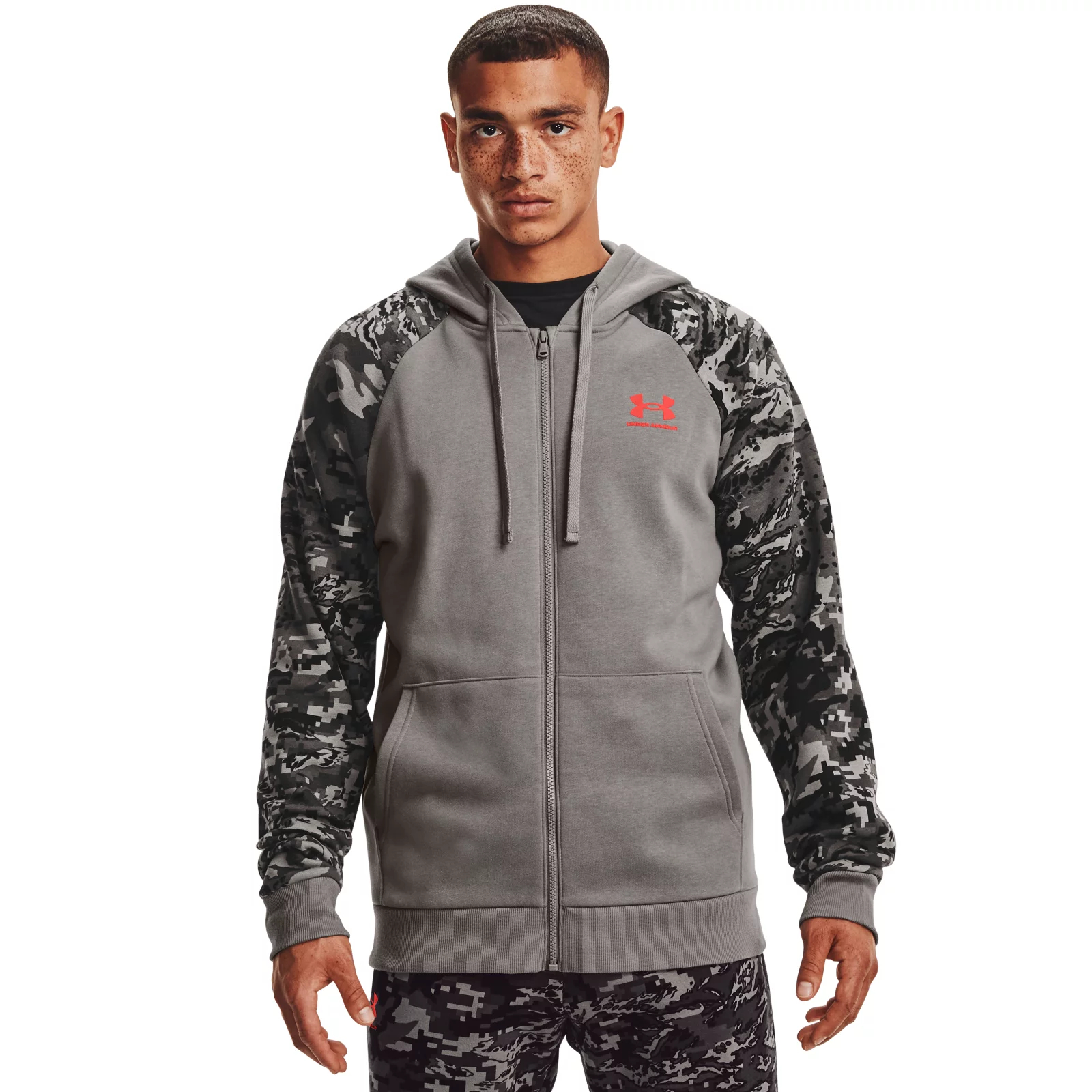 

Худи мужское Under Armour 1366310-066 серое S-M, 1366310-066
