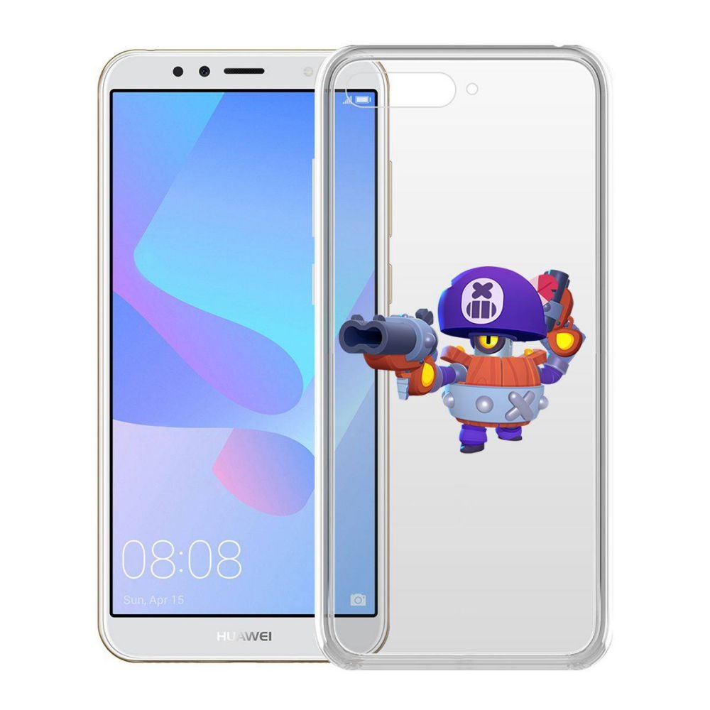 

Чехол-накладка Brawl Stars-Дэррил для Huawei Y6 (2018)