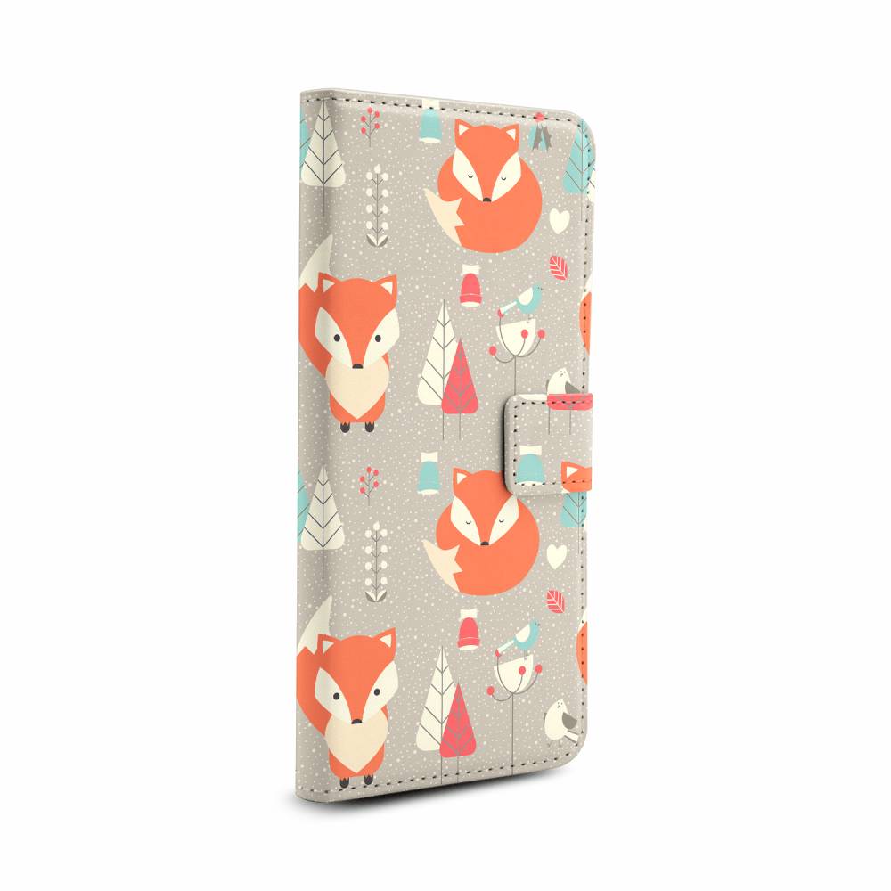 

Чехол Awog на Xiaomi Redmi Note 4 "Животный фон 12 book", Серый, 31885-1