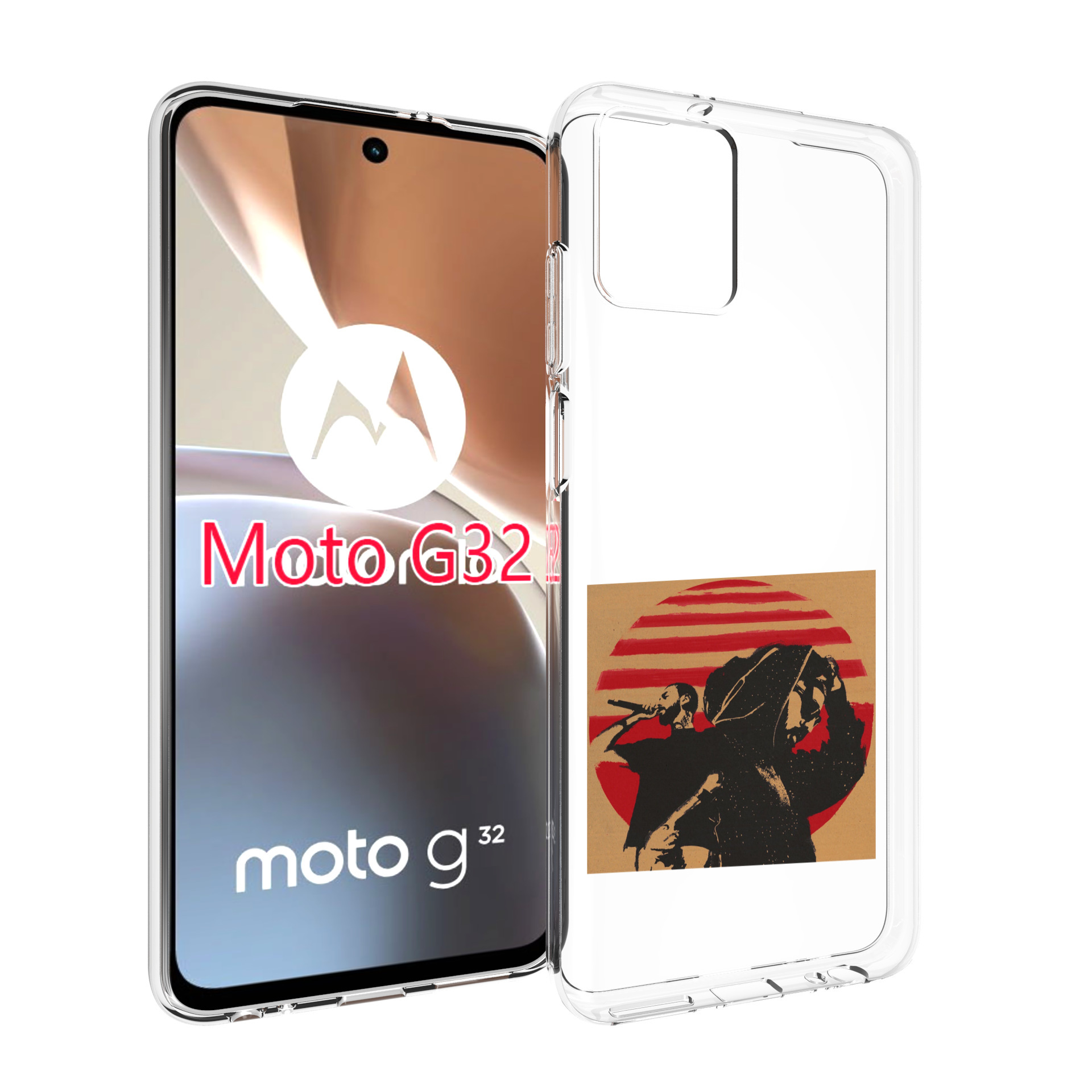 

Чехол MyPads Утопия Мияги и Энди панда для Motorola Moto G32, Прозрачный, Tocco