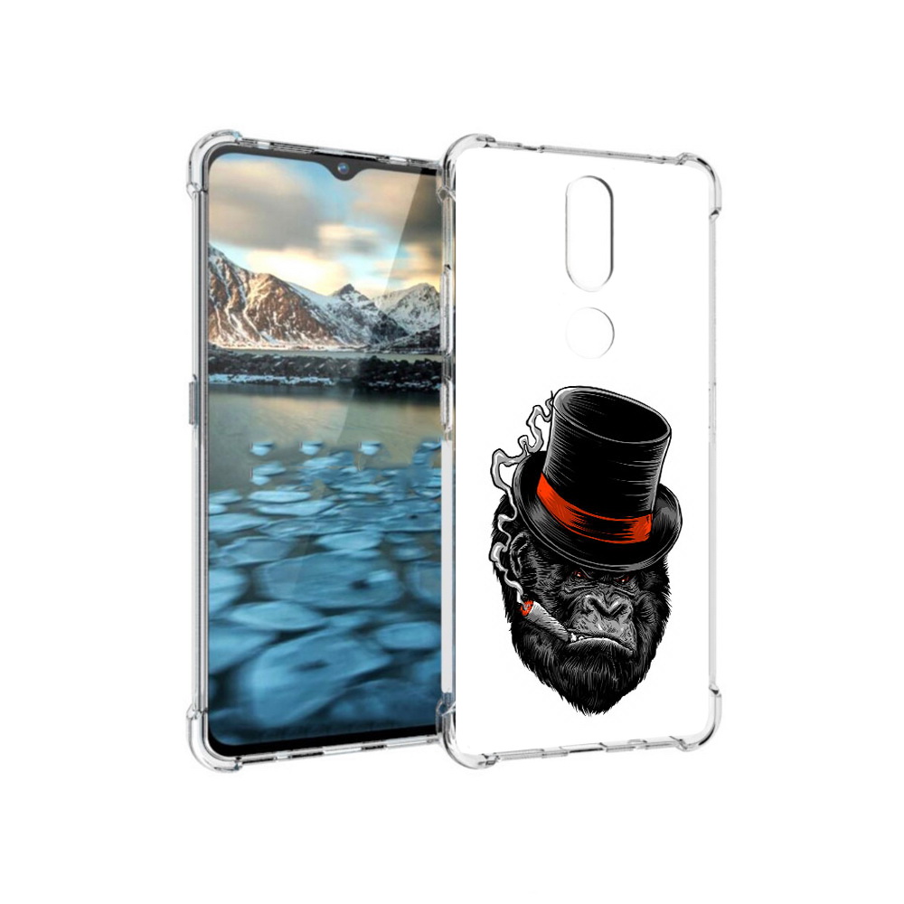 

Чехол MyPads Tocco для Nokia 2.4 дизайнерская горилла (PT227049.107.431), Прозрачный, Tocco