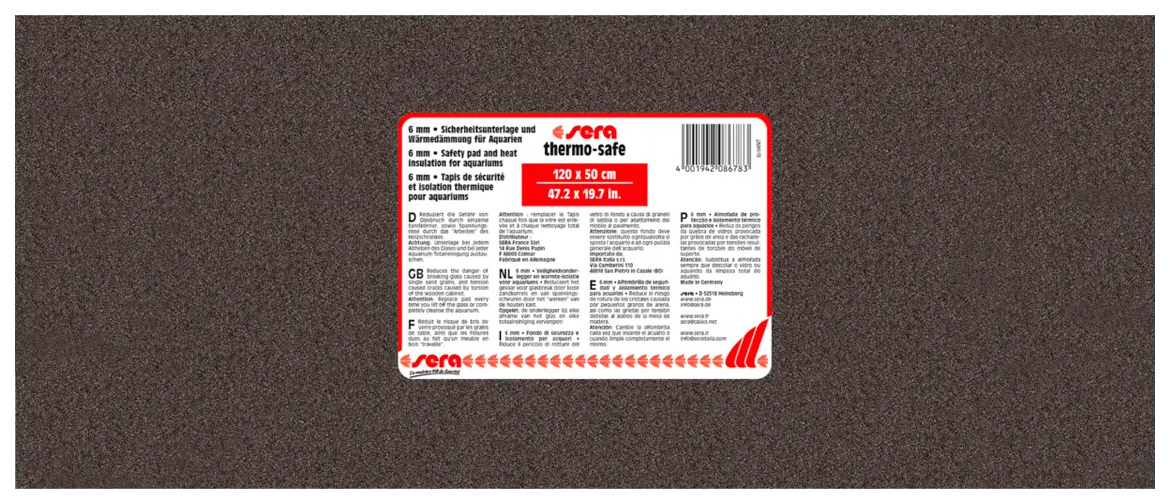 фото Коврик под аквариум sera thermosafe safety pad and heat insulation, 6мм, 120x50см