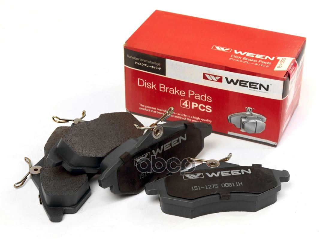 

Тормозные Колодки Дисковые Передние Citroen C2, C3 Ween 151-1275 Ween арт. 151-1275