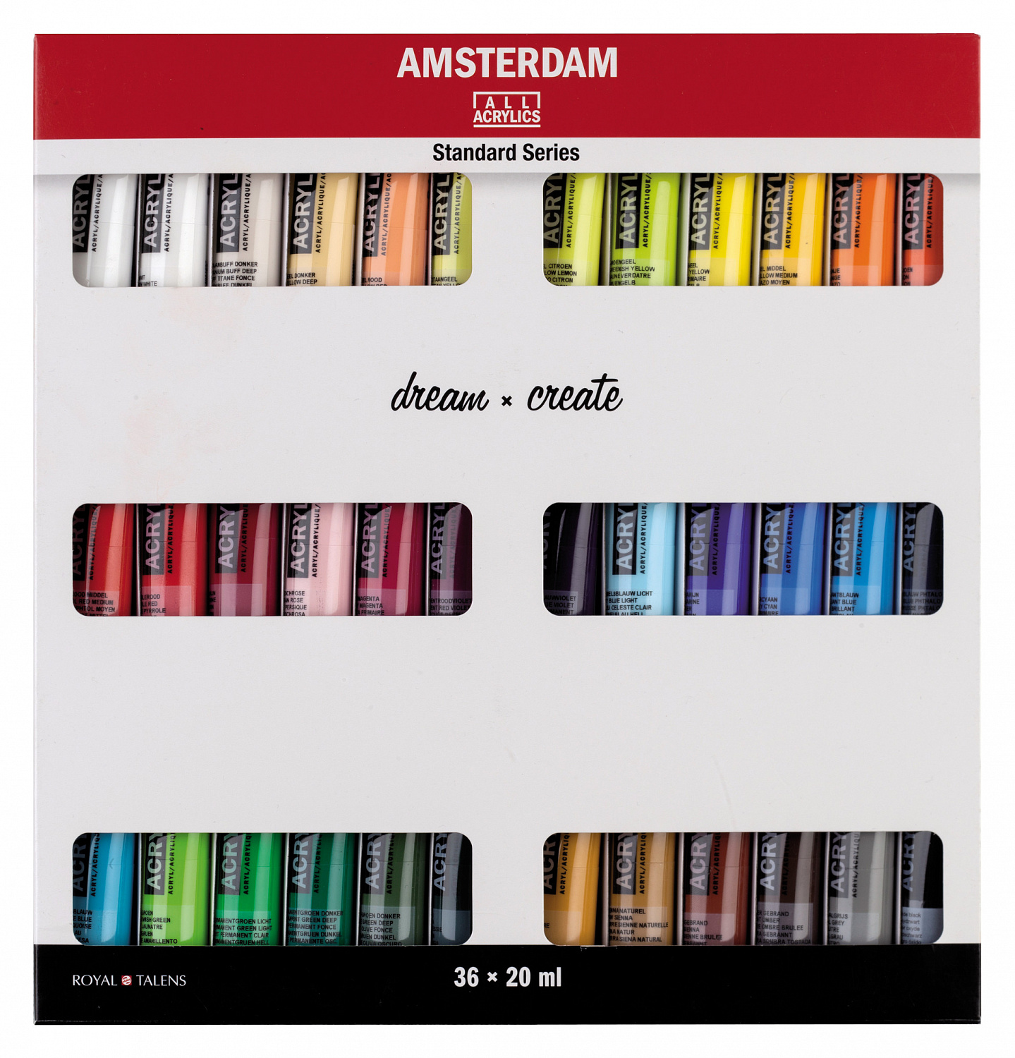 

Набор акрила Talens "Amsterdam" Standart 36 цв*20 мл
