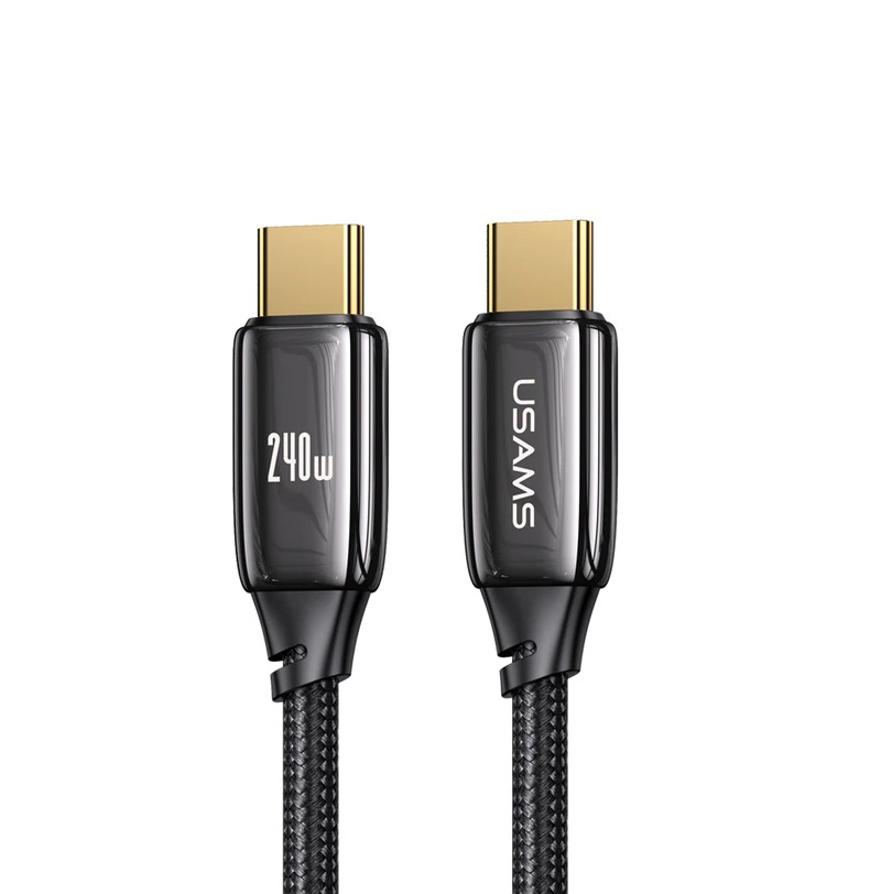 

Кабель USB Type-C -USB Type-C Usams us-sj580 1.2 м черный, us-sj580