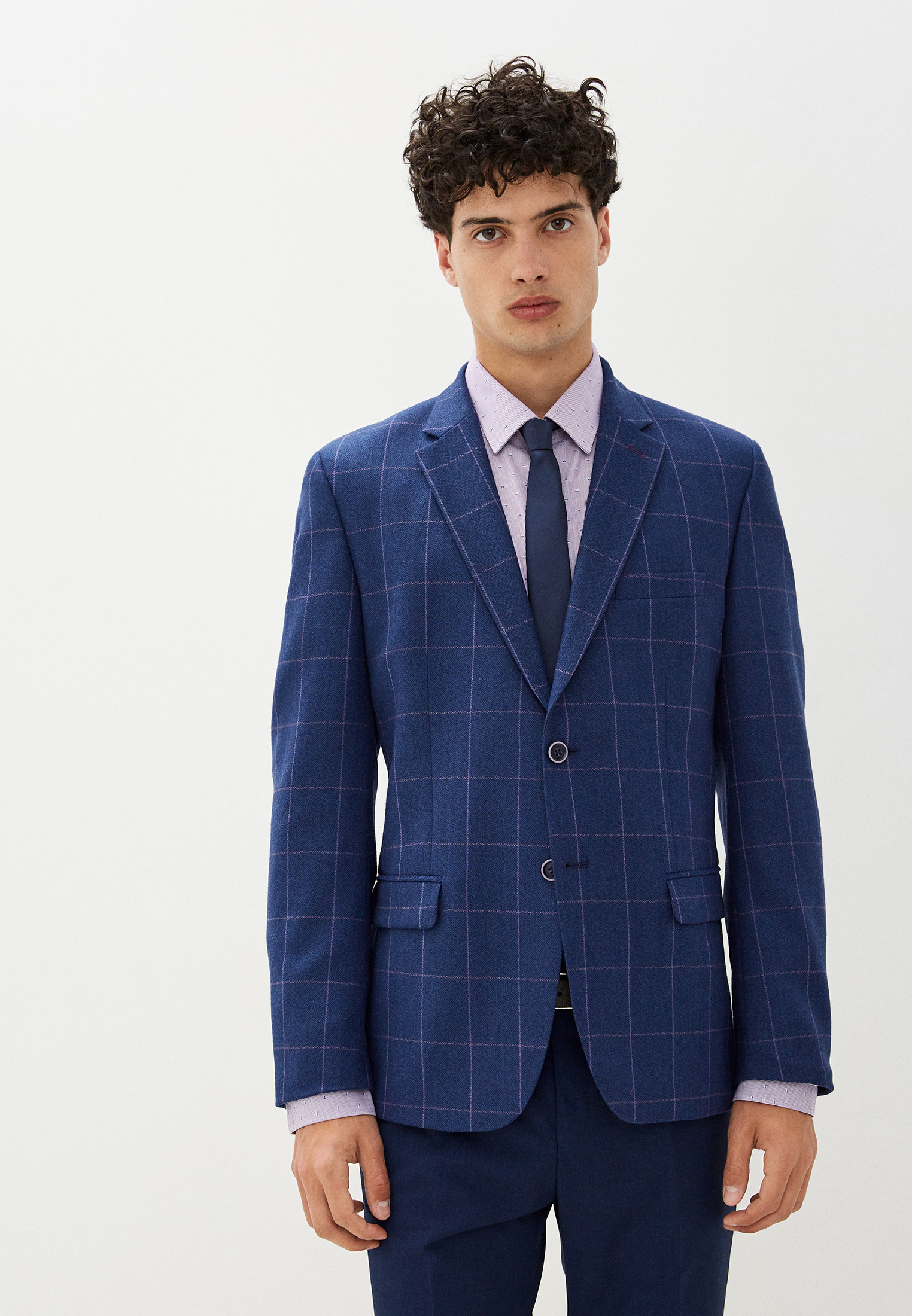 

Пиджак мужской La Biali П-022N/219 синий 60/176, П-022N/219