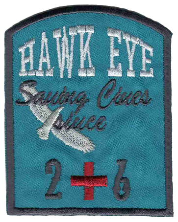 

33397/1SB Термоаппликация HKM "Hawk Eye, Saving Lines Since 2+6", Белый;красный;бирюза;черный, Аппликации, бантики, термотрансфер