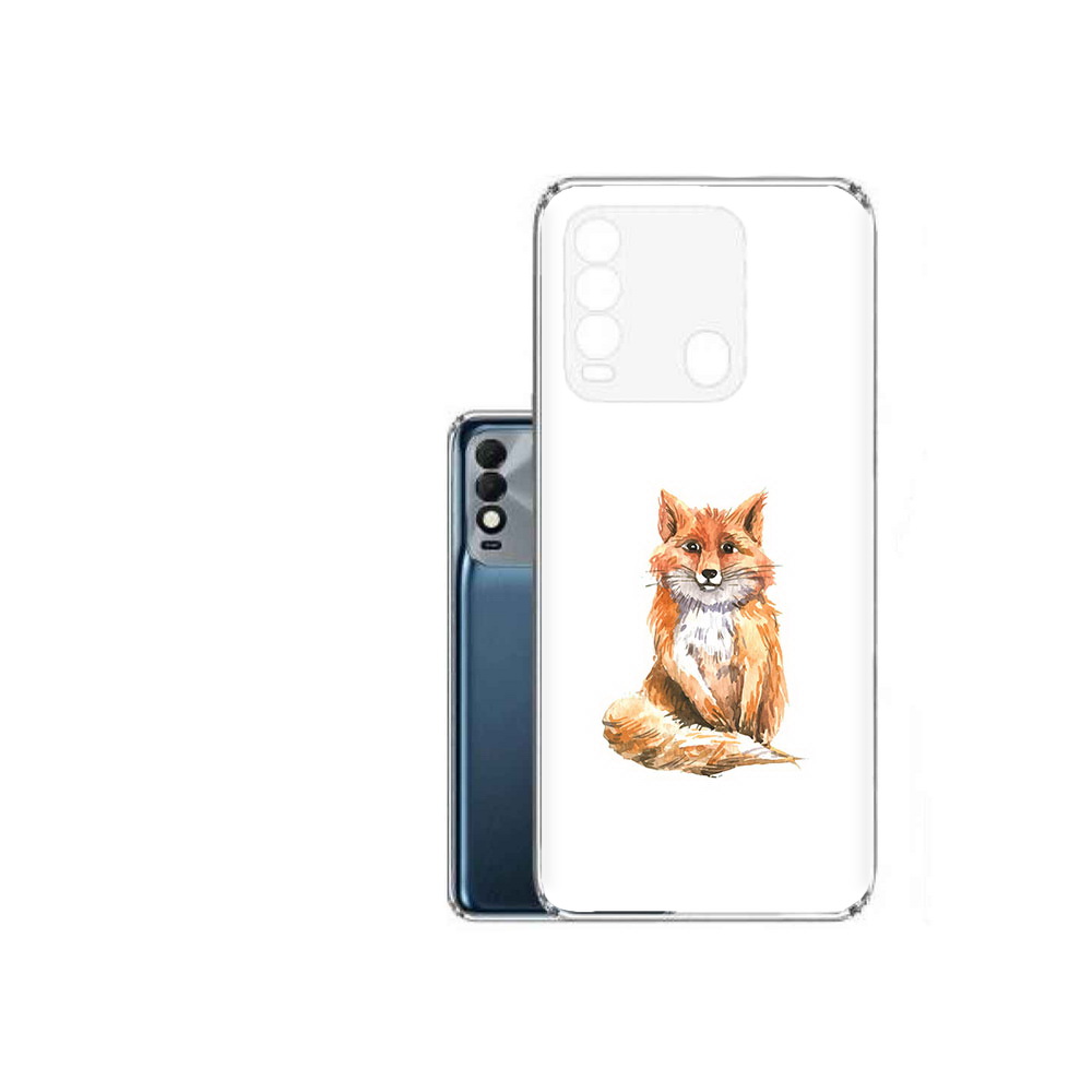 

Чехол MyPads Tocco для Tecno Spark 8 детская лиса, Прозрачный, Tocco