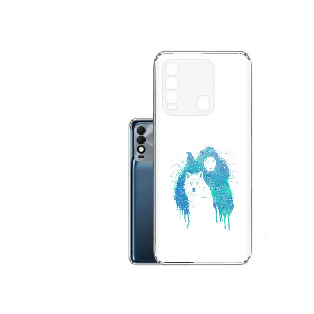 

Чехол MyPads Tocco для Tecno Spark 8 джон сноу, Прозрачный, Tocco