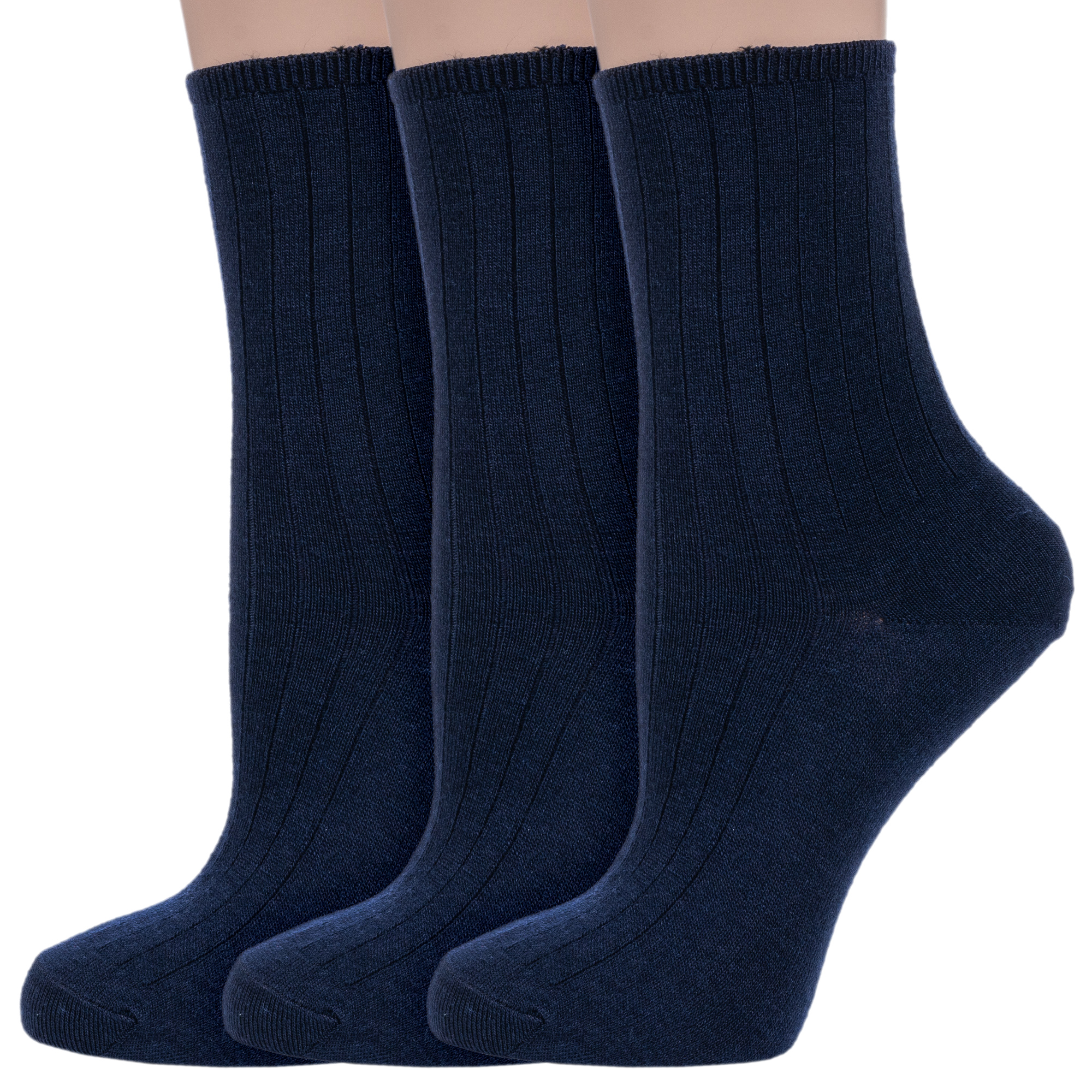 Комплект носков женских Dr Feet 3-15DF9 синих 25