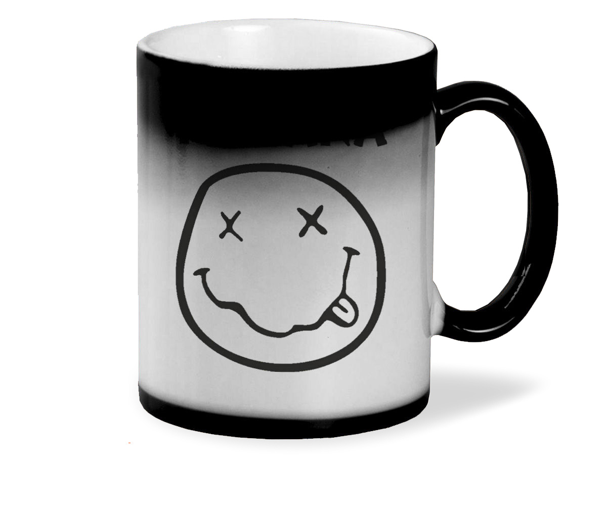 

Кружка хамелеон черный CoolPodarok Nirvana