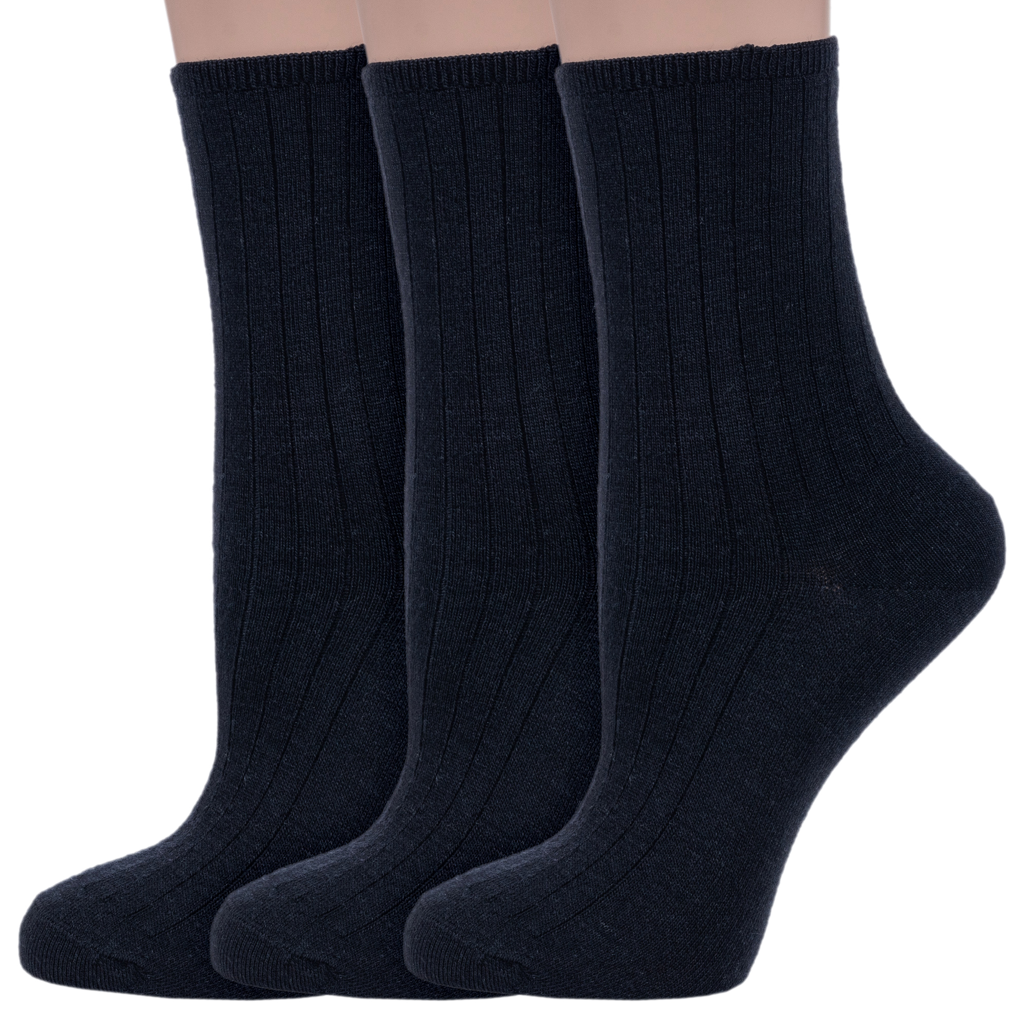 Комплект носков женских Dr Feet 3-15DF9 черных 25