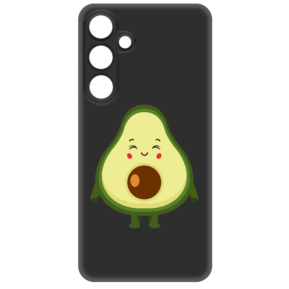 

Чехол-накладка Krutoff Soft Case Авокадо Милый для Samsung Galaxy S24 черный