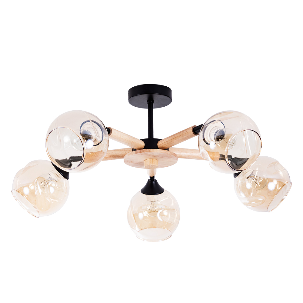 фото Потолочная люстра arte lamp branson a4370pl-5br