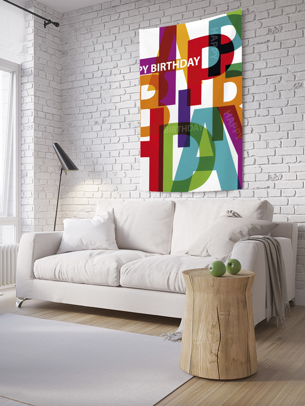 

Вертикальное фотопанно на стену JoyArty День рождения 100x150 см, День рождения