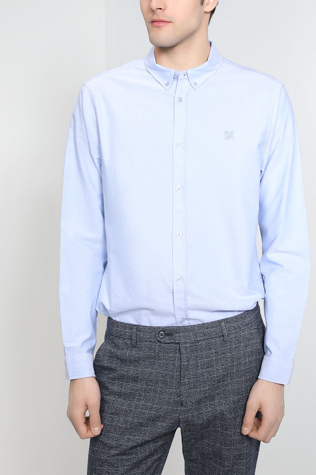 

Рубашка мужская MARCO DI RADI MDR23023454-005 синяя 2XL, Синий, MDR23023454-005