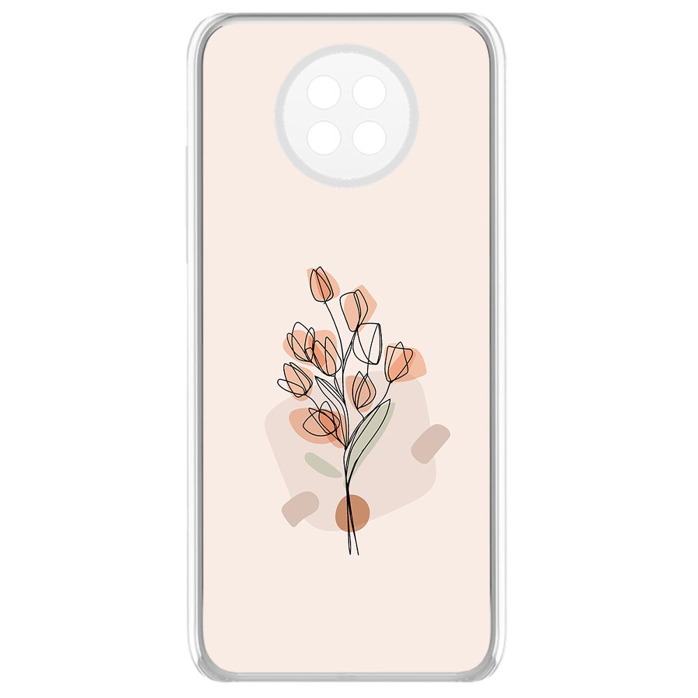 

Чехол-накладка Krutoff Clear Case Букет тюльпанов для Xiaomi Redmi Note 9T