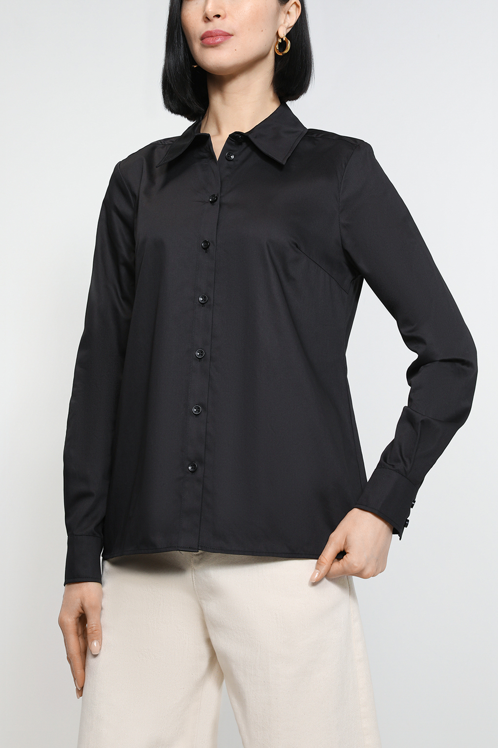 Рубашка женская SABRINA SCALA SS23013373-001 черная XL
