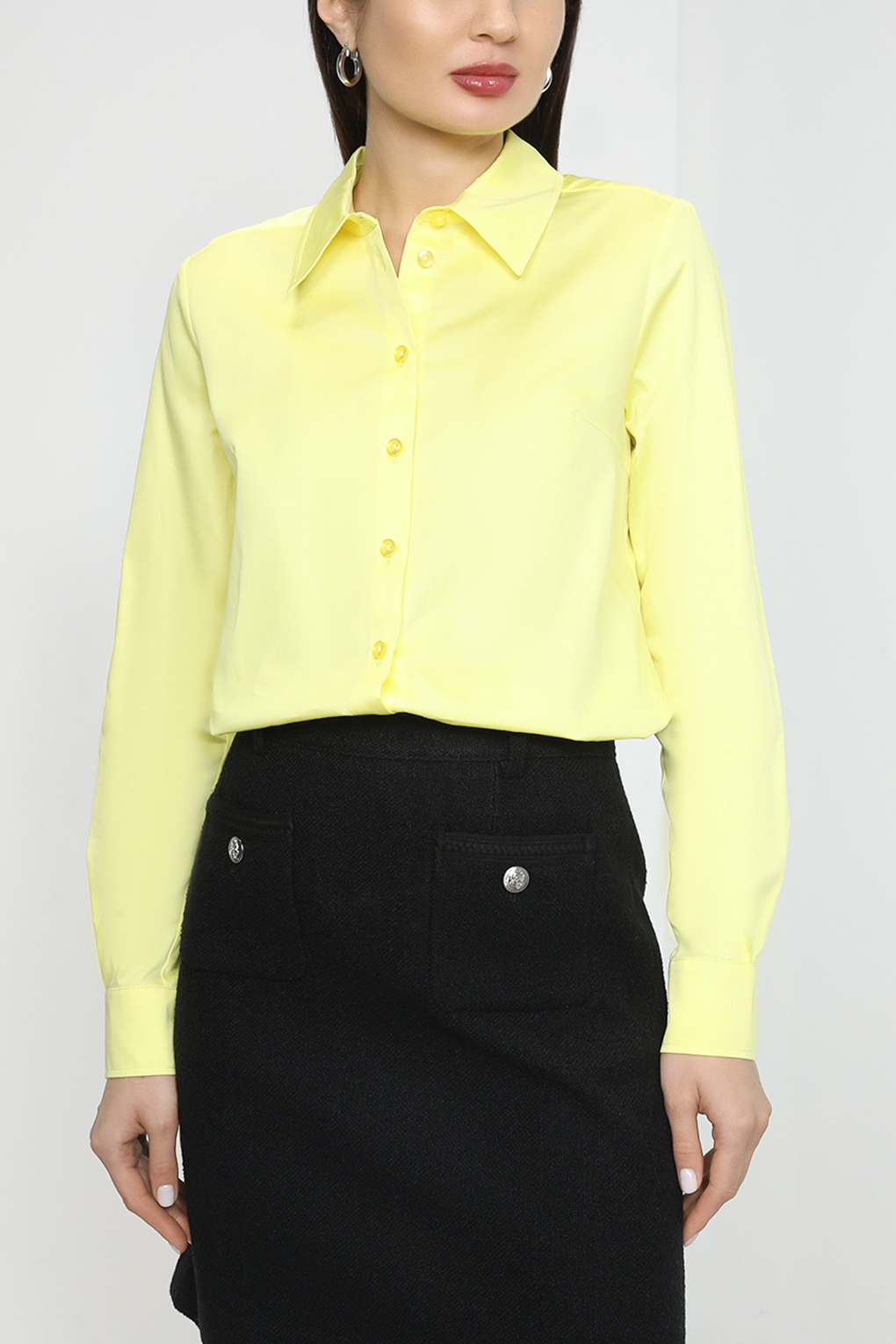 

Рубашка женская SABRINA SCALA SS23013373-006 желтая L, Желтый, SS23013373-006