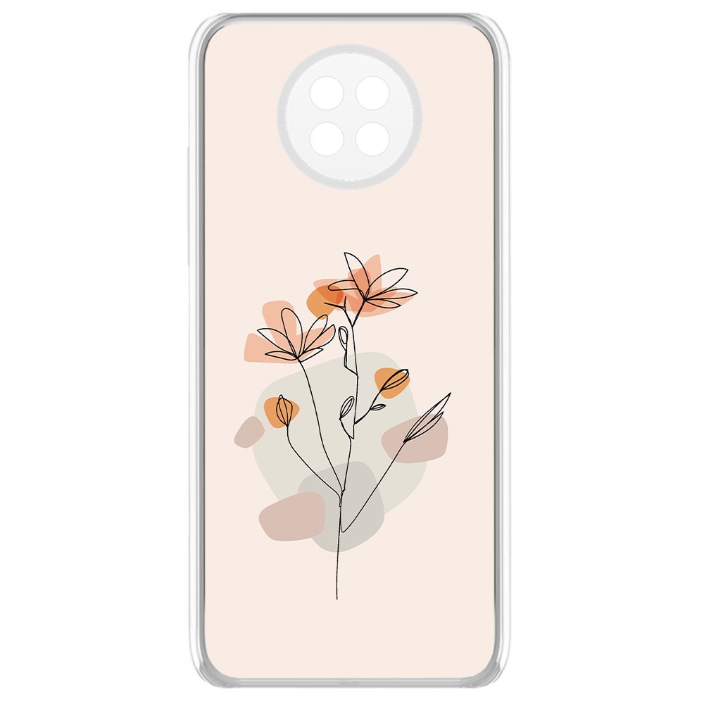 

Чехол-накладка Krutoff Clear Case Ромашки для Xiaomi Redmi Note 9T