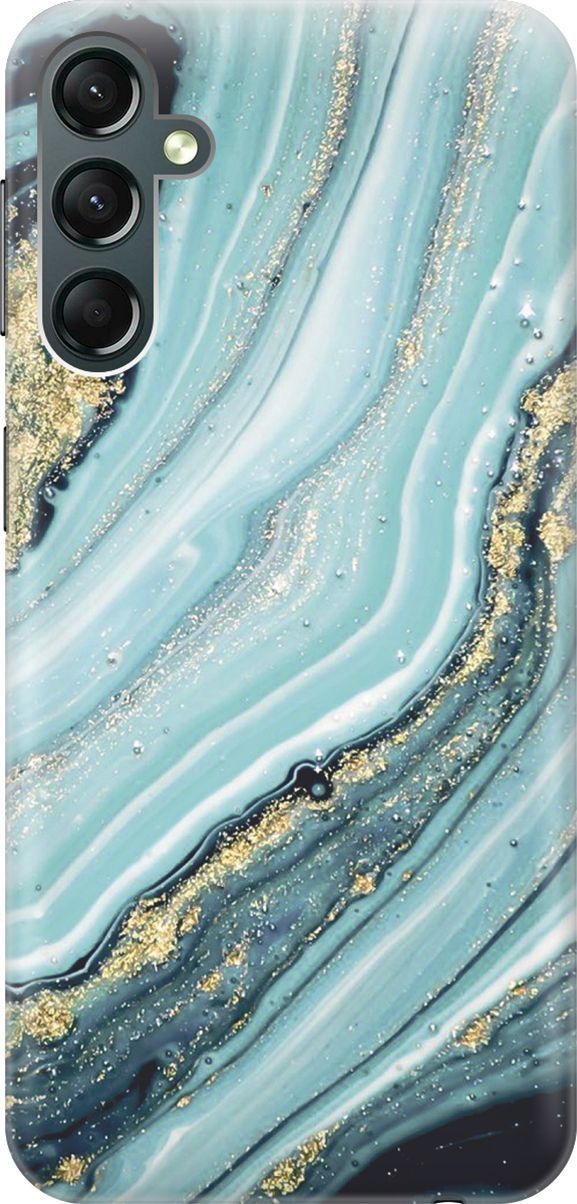 

Силиконовый чехол на Samsung Galaxy A24 с принтом "Зеленый мрамор", Белый;зеленый, 159512