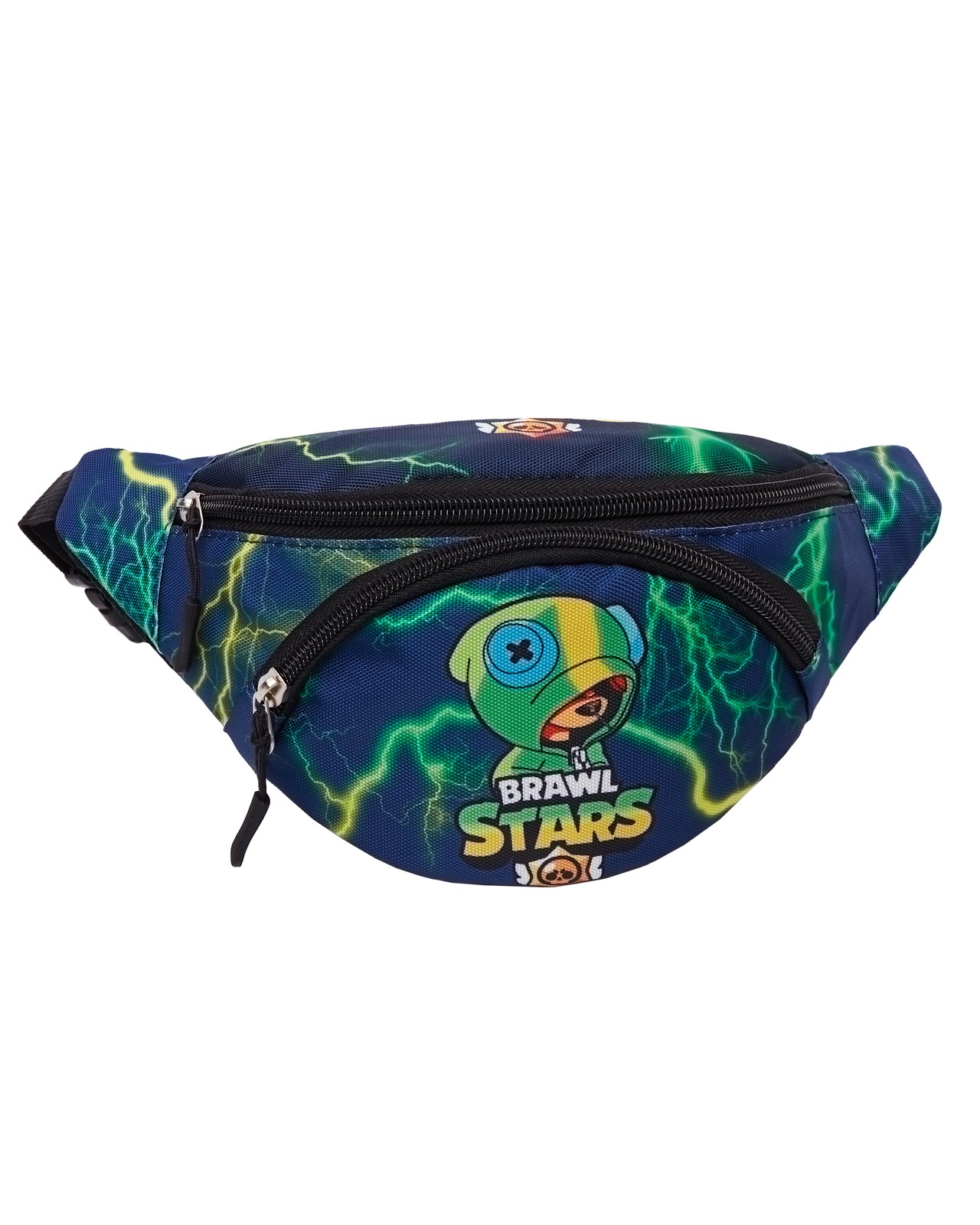 Детская сумка на пояс BAGS-ART Brawl St сине-зеленый молния