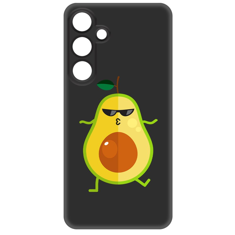 

Чехол-накладка Krutoff Soft Case Авокадо Стильный для Samsung Galaxy S24 черный
