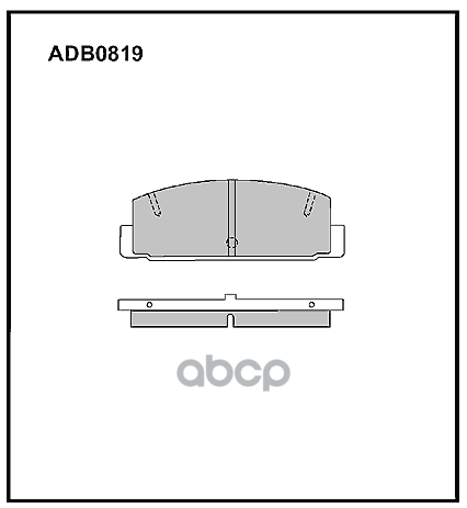 

Тормозные колодки ALLIED NIPPON задние дисковые ADB0819